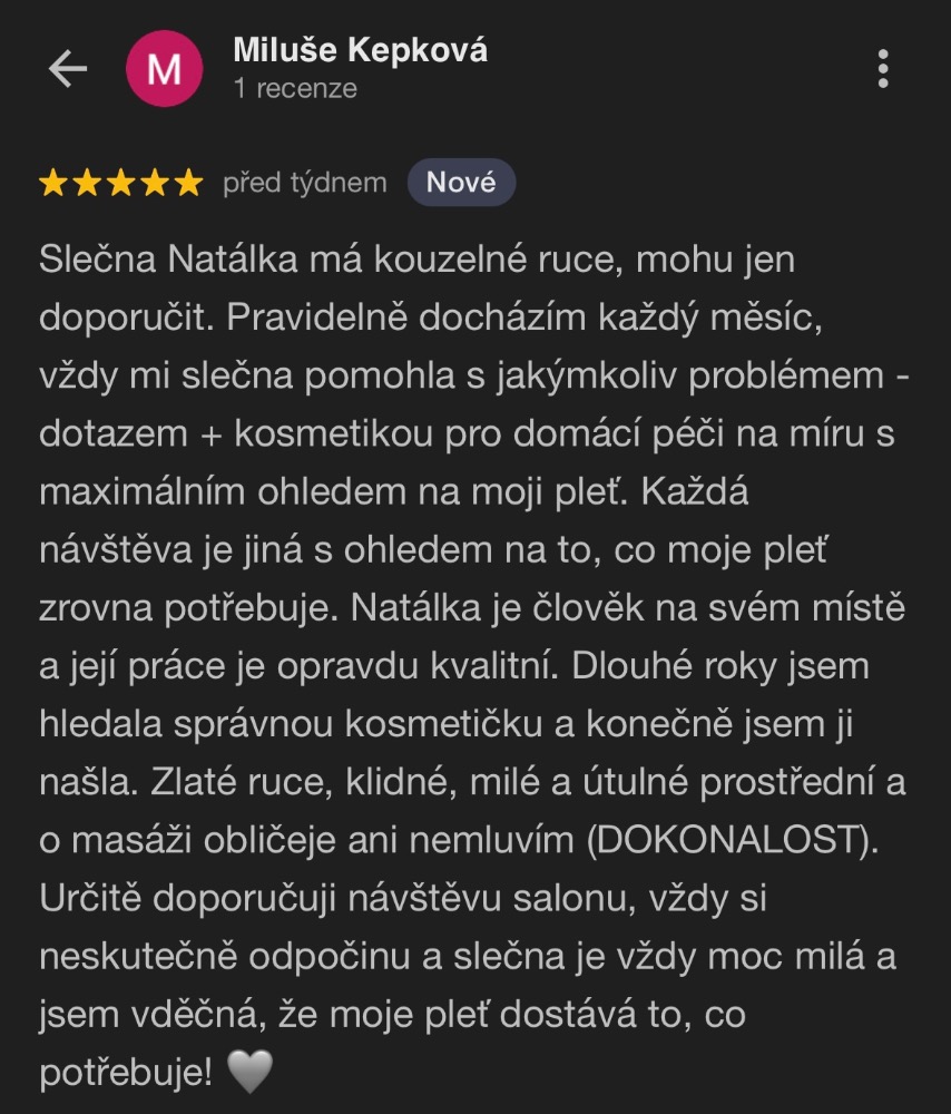 Recenze kosmetika Plzeň